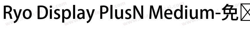 Ryo Display PlusN Medium字体转换